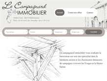 Tablet Screenshot of lecampagnard-immobilier.com